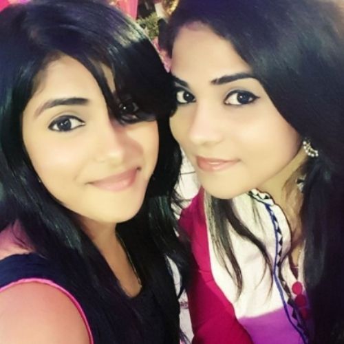 Aparna Mishra with sister